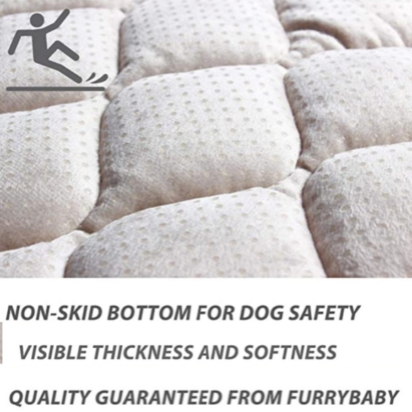 New! Furrybaby 24" Dog Bed Soft Crate Mat with Anti-Slip Bottom Pet Mattress - Picture 3 of 3